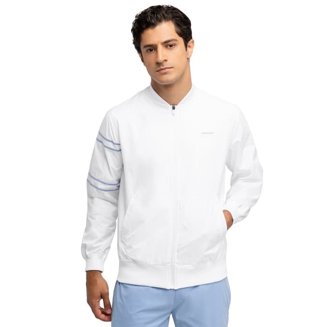 Detalle de Siroko Forehand White chaqueta tenis hombre