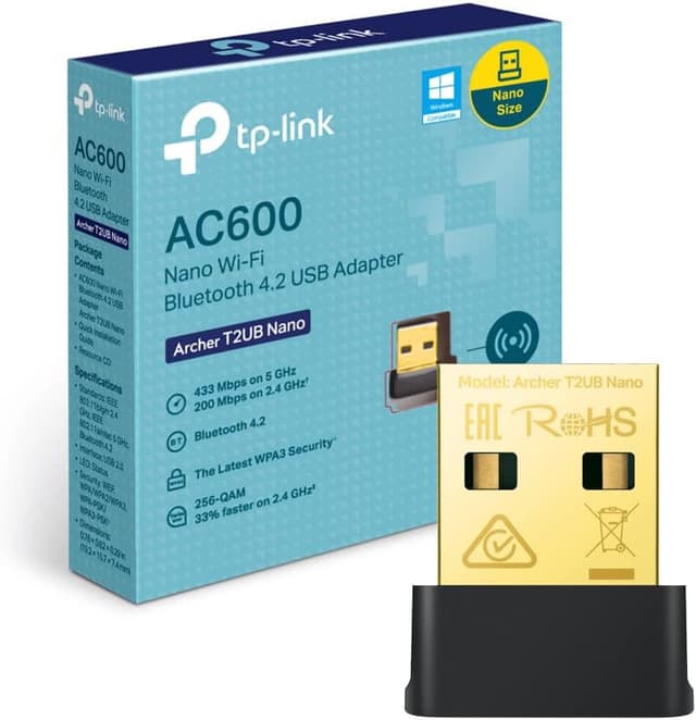 Imagen de TP-Link Archer T2UB Adattatore Wi‑Fi AC600 e Bluetooth 4,2 per PC en OfertitasTOP