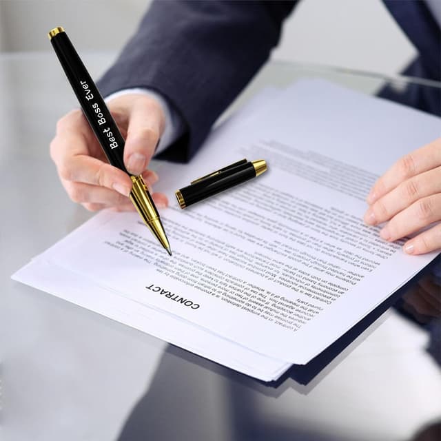 Detalle 1 de Iyaone Boss Gift Pen “Best Boss Ever” – thank you leadership corporate gift set