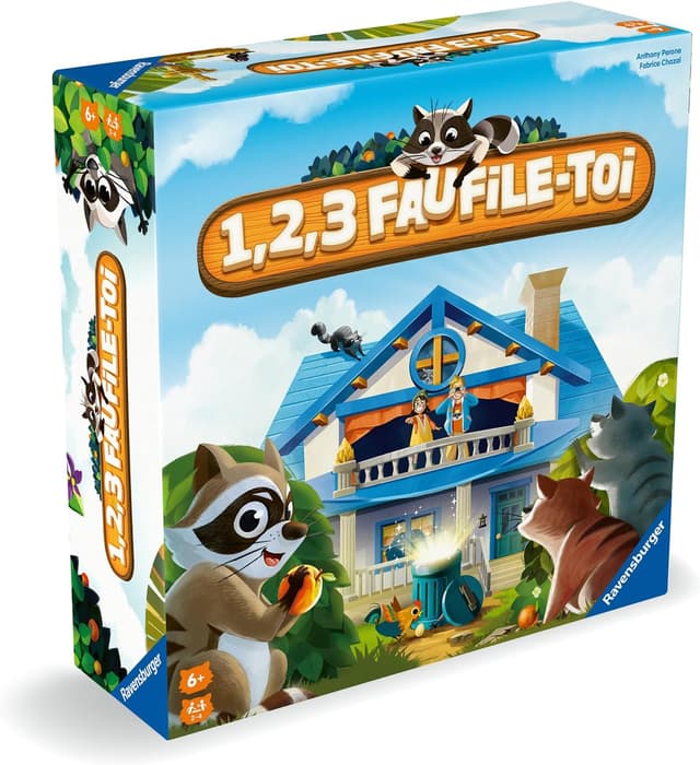 Detalle 2 de Ravensburger 1,2,3 Faufile-toi (22793) – jeu de cache-cache en temps réel pour enfants dès 6 ans