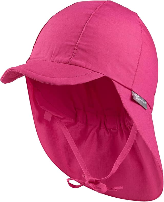 Detalle de Sterntaler Schirmmütze Nacken Basic – Baby- und Kinder-Mütze mit UV-Schutz 50+ und Nackenschutz