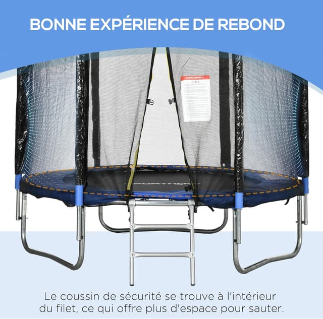 Detalle 2 de SportNow Trampoline Extérieur Ø180 cm