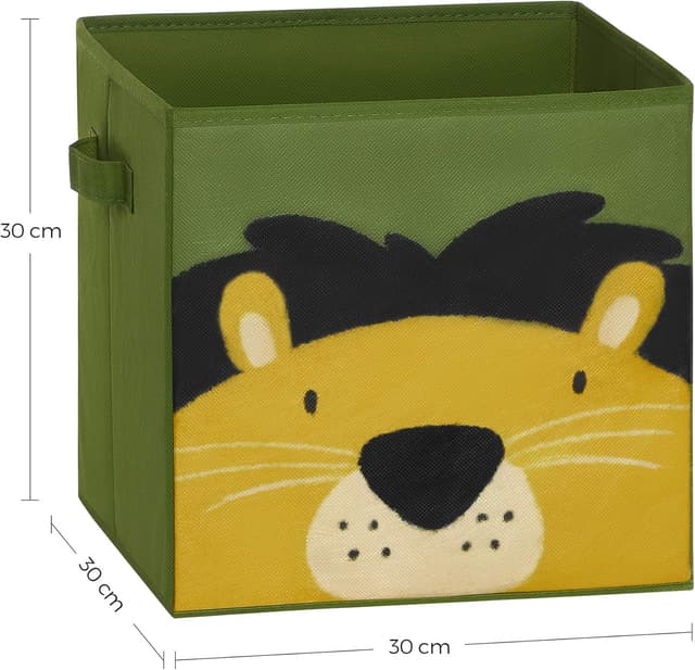 Detalle 2 de SONGMICS RFB075P01 Cajas juguetes 30 x 30 x 30 cm