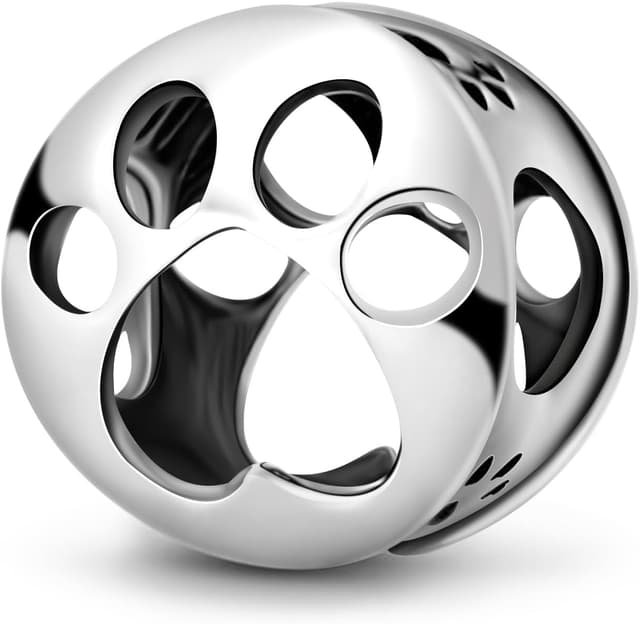 Detalle de Ruaidhra 925 Sterling Silber Charms Anhänger mit Clip-Stopper-Optik für Armband oder Kette