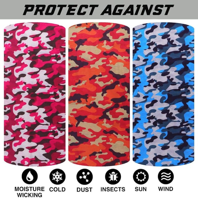 Thumbnail 4 de 6 Stück Nahtlose Bandanas Multifunktionstuch 🧣