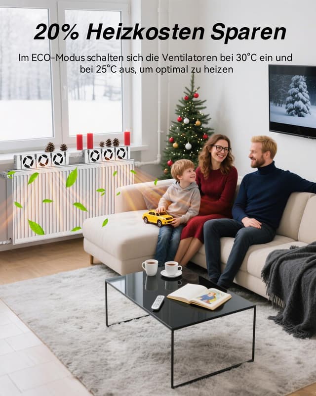 Thumbnail 4 de YUANJ Heizkörper Ventilator 30 cm 🌡