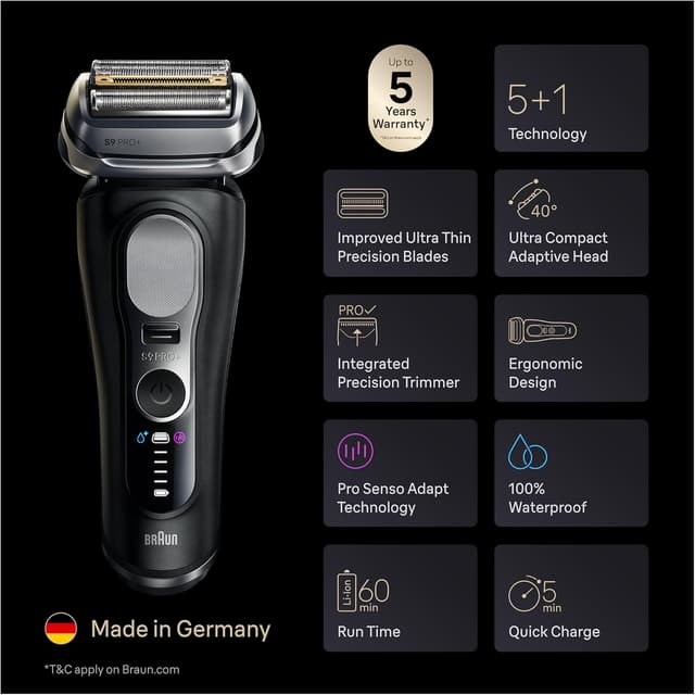 Detalle 2 de Braun Series 9 PRO+ 9660CCPS electric shaver