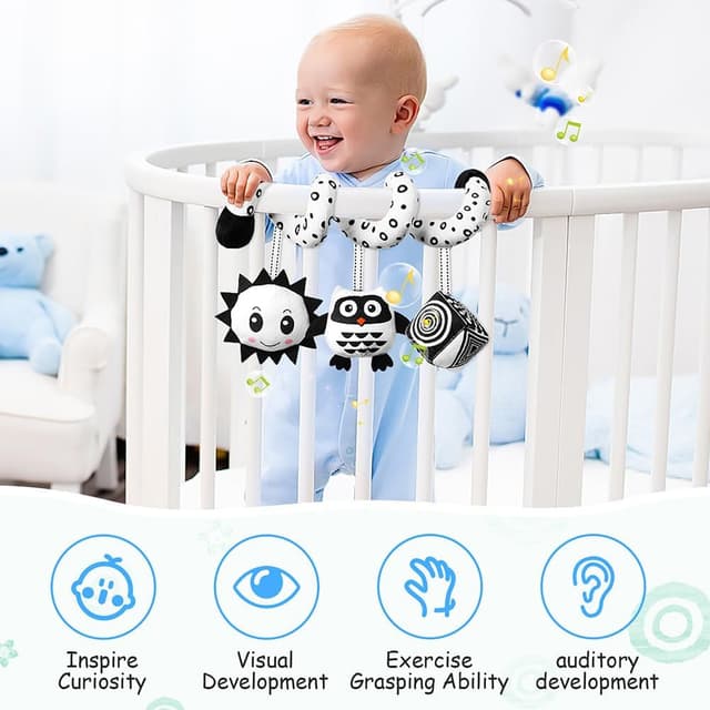 Thumbnail 3 de Aolso Juguetes Colgantes para Cochecito 3 piezas