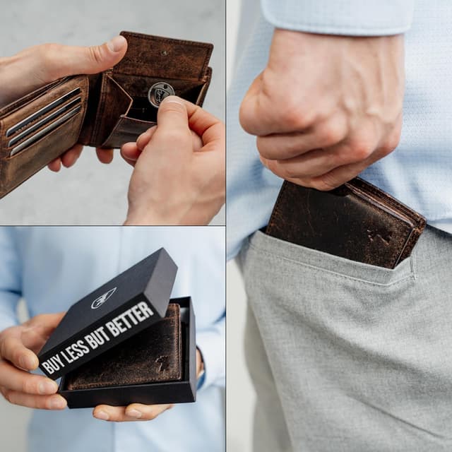 Thumbnail 5 de Berliner Bags Peter Carter Hombre RFID ✨ Piel Delgado Vintage