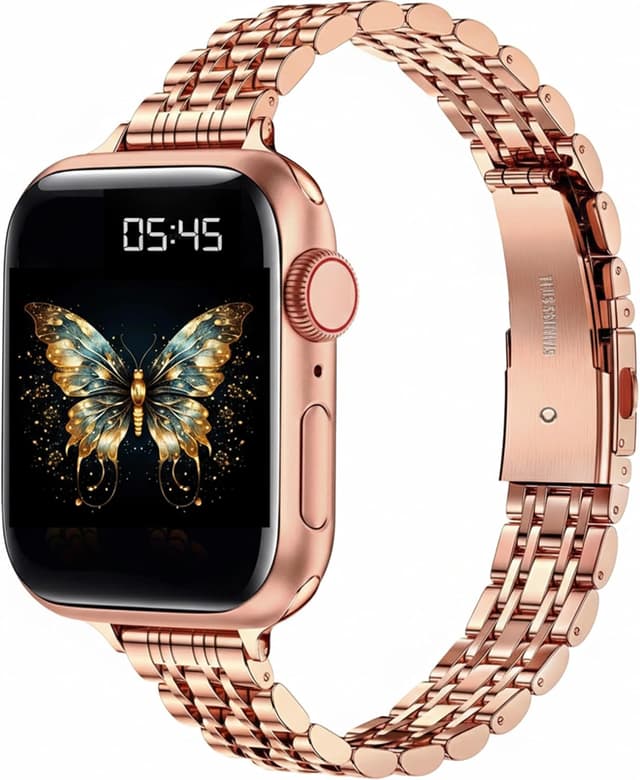 Detalle de CEEKA Slim Metal Chain Watch Strap 12–14mm