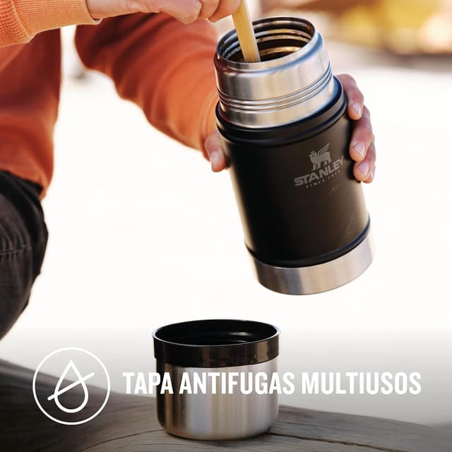 Thumbnail 4 de Stanley Classic Fiambrera Térmica 0.7L, Calienta 15H, Acero Inoxidable 🥪