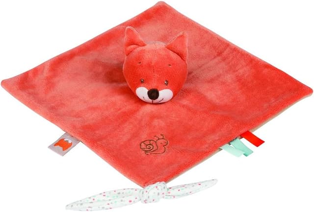 Detalle de Nattou Schnuffeltuch Tim & Tiloo Wolf Tiloo – superweiches Schmusetuch für Neugeborene