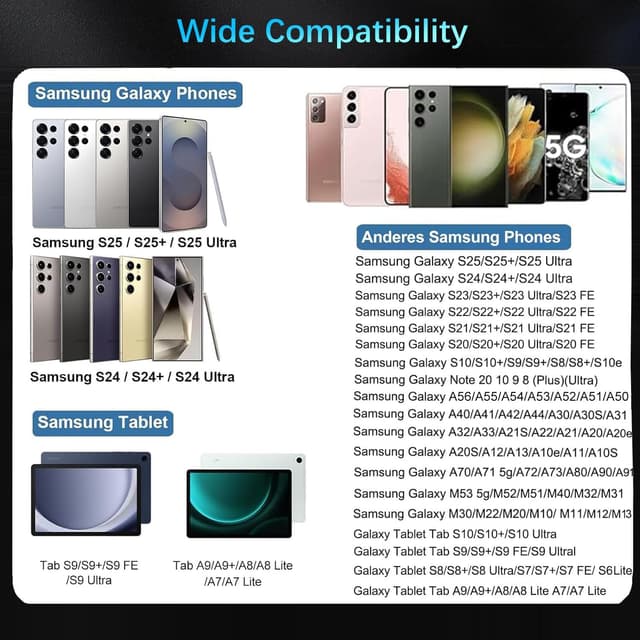 Thumbnail 5 de Cargador 25W USB-C con cable 2 m para Samsung