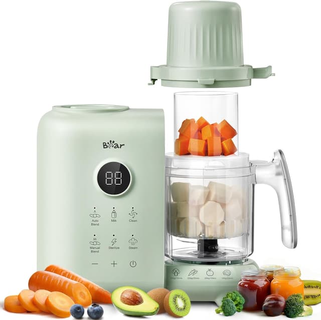 Imagen de Bear Baby Food Blender with Two Layer Steam Baskets en OfertitasTOP