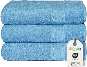 Imagen de nice homeit - Juego de 3 Toallas 100% Algodón en OfertitasTOP