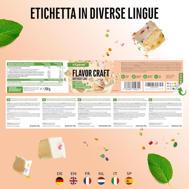 Detalle de Vit4ever Flavor Craft Polvere di Aromi Vaniglia 250 g