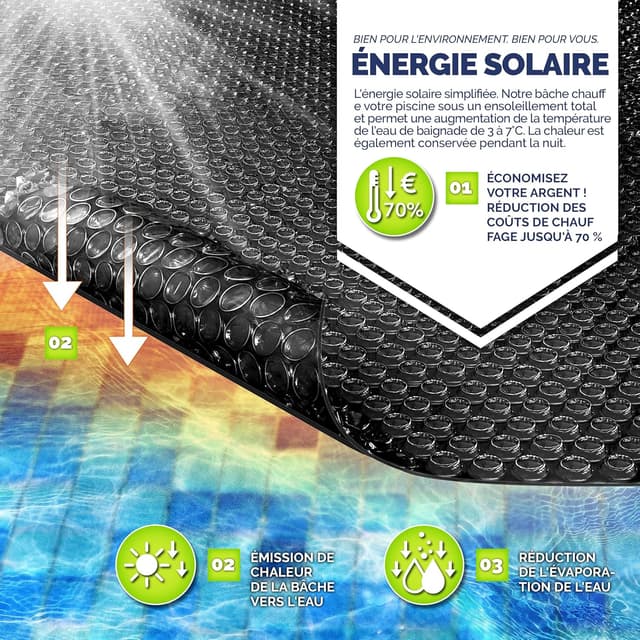 Thumbnail 6 de tillvex Bâche solaire ronde Ø 488 cm 🏊