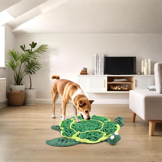 Detalle 2 de IOKHEIRA Dog Snuffle Mat (Turtle Design) – Large Interactive Feeding & Smell Training Mat