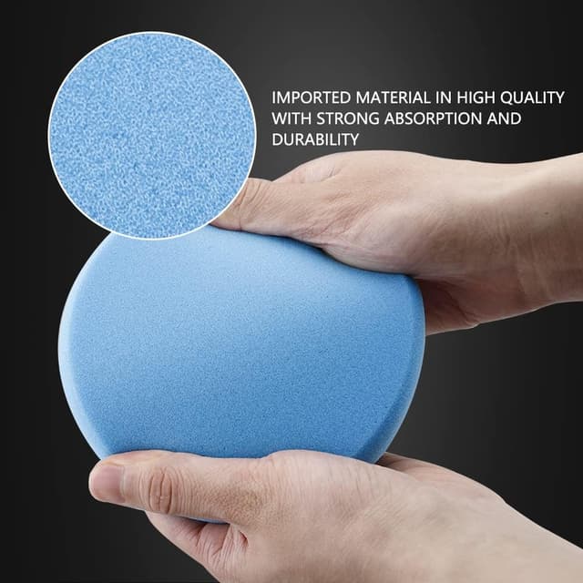 Detalle 2 de SPTA Polierschwamm-Set für 125 mm Exzenterpoliermaschine, 5-tlg. Klett-Pads