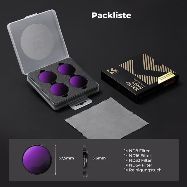 Thumbnail 5 de K&F CONCEPT ND Filter-Set 4er Pack