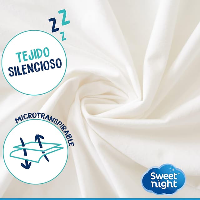 Detalle 2 de Sweetnight - 2 Protectores de Almohada Impermeables 50x70cm