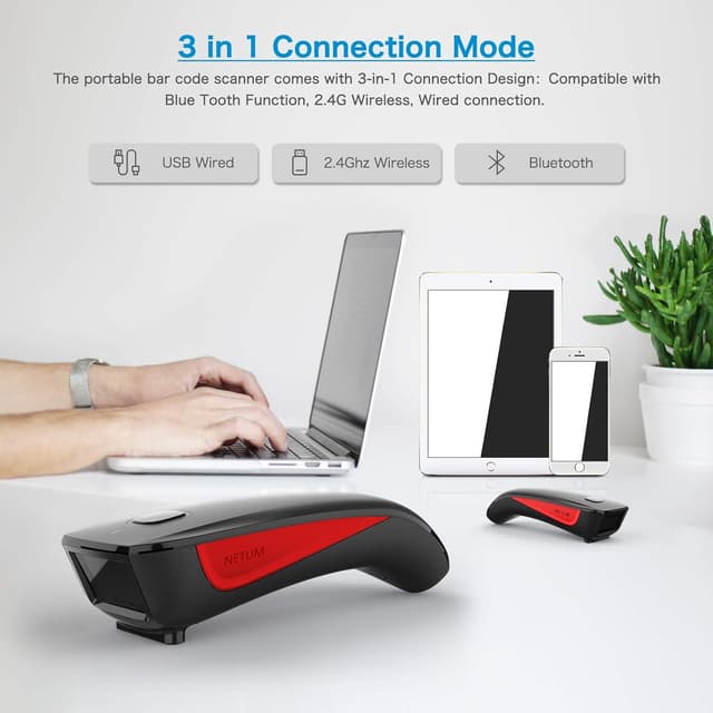 Thumbnail 2 de Netum C990: escáner Bluetooth 2D compacto