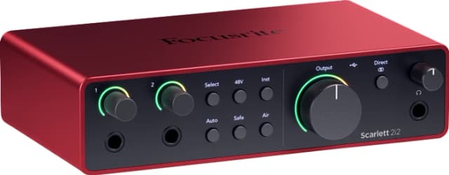 Thumbnail 10 de Focusrite Scarlett4-Studio – 4‑Eingänge Audio-Interface für gleichzeitige Aufnahmen