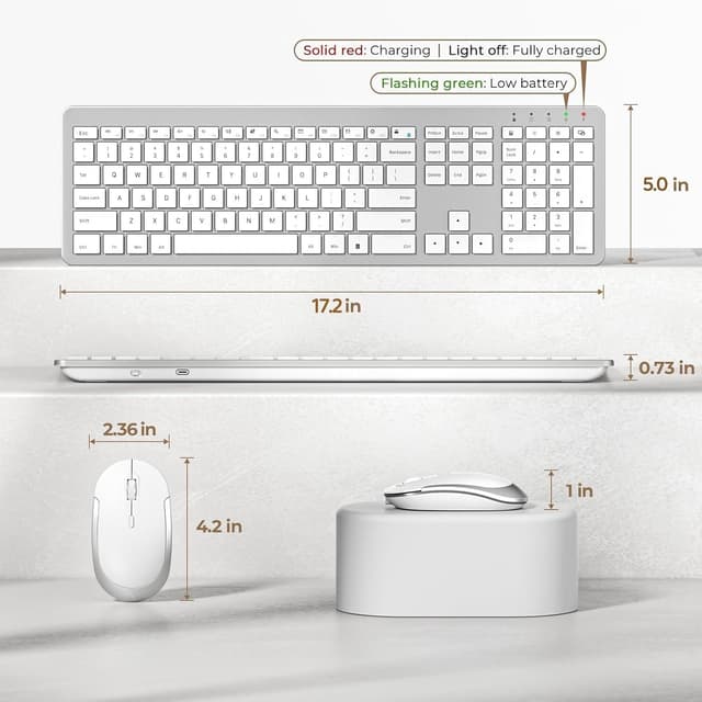 Detalle de Seenda SK38-3 wireless keyboard set