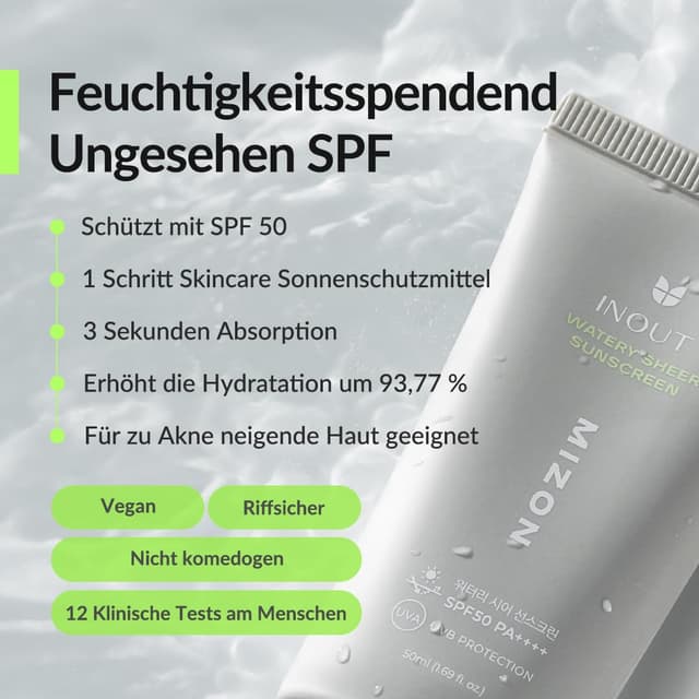 Detalle de MIZON INOUT Watery Sheer SPF50 50 ml