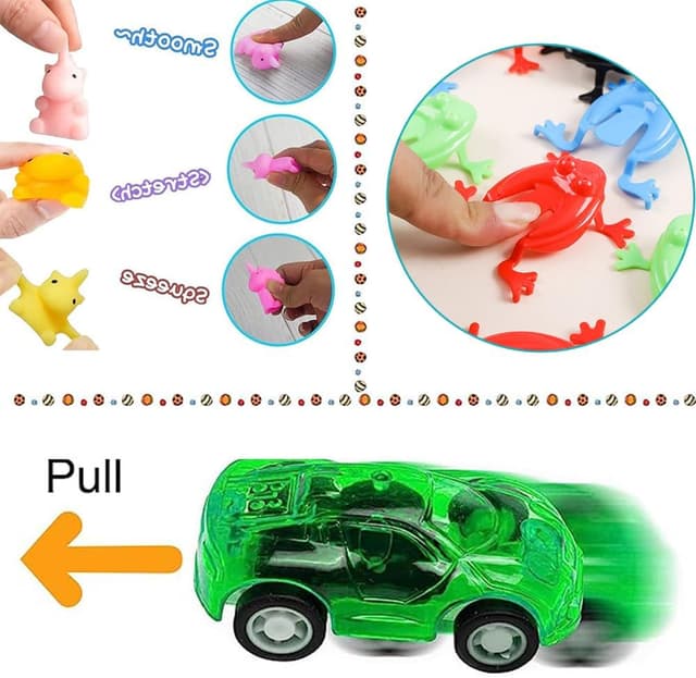 Detalle de SXFENG Kindergeburtstag Mitgebsel-Set mit 122 Teilen (13 Party-Spielzeugarten)