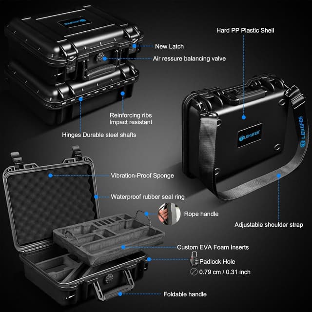 Thumbnail 2 de LEKUFEE Waterproof Hard Case for DJI Osmo 360