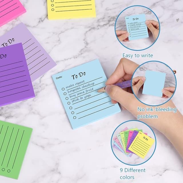 Detalle 2 de Vicloon Foglietti Adesivi a Righe 450 fogli