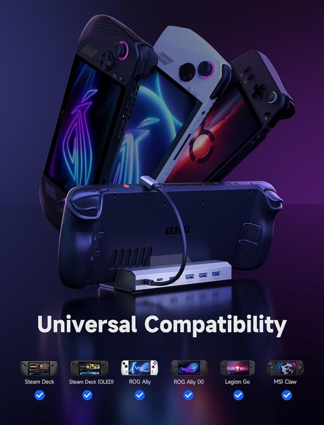 Thumbnail 5 de JSAUX Docking Station 100W per Steam Deck