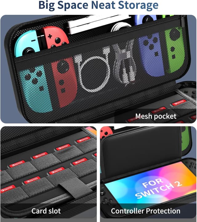 Thumbnail 4 de QUAGGY Switch 2 travel case with 10-slot cartridge holder