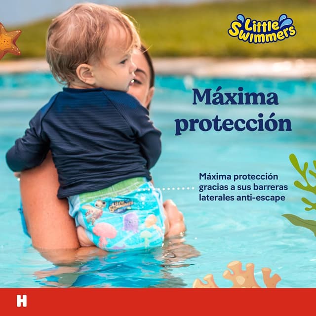 Detalle de Huggies Little Swimmers Pañales Bañador Bebé Talla 3-4 💦