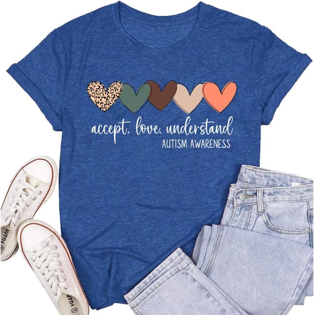 Thumbnail 6 de SUWATOIN Womens Autism Awareness T-Shirt – Autism Support & Acceptance Tee