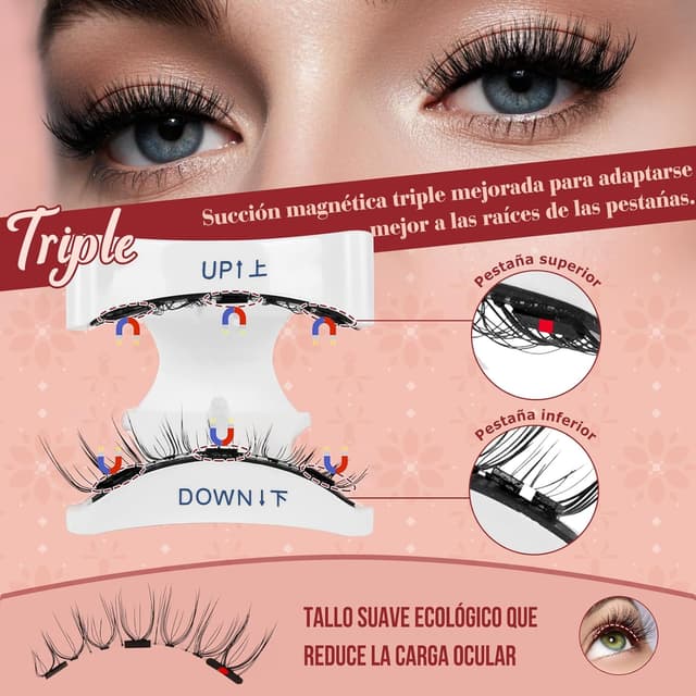 Thumbnail 5 de Higu clace Pestañas magnéticas con aplicador Kit‑N2