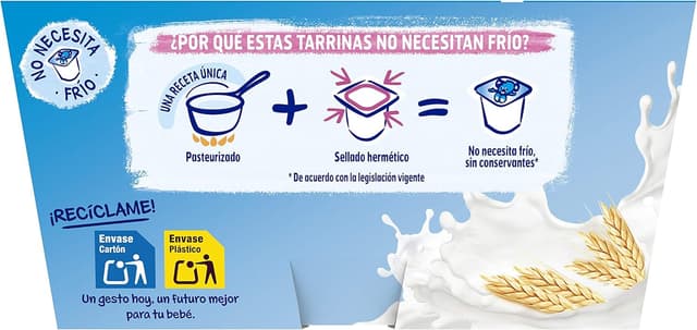 Detalle 2 de YOGOLINO NESTLÉ Natillas Vainilla Sin Azúcar 6M Pack 6 🥄