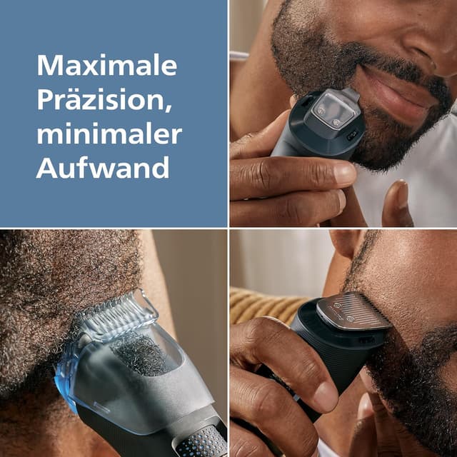 Detalle 2 de Philips Bartschneider 5000er-Serie BT5765/15 – selbstschärfende Metallklingen, 40 Längeneinstellungen & BeardSense