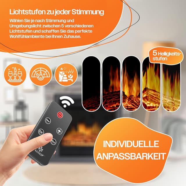 Thumbnail 3 de KESSER Elektrokamin Standkamin 1800W