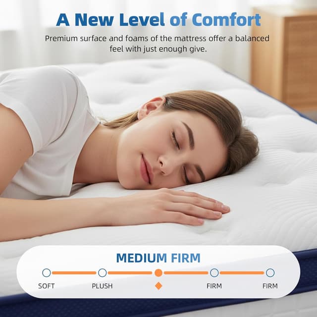 Thumbnail 6 de Zzleoo 10 Inch Double Mattress 4FT6
