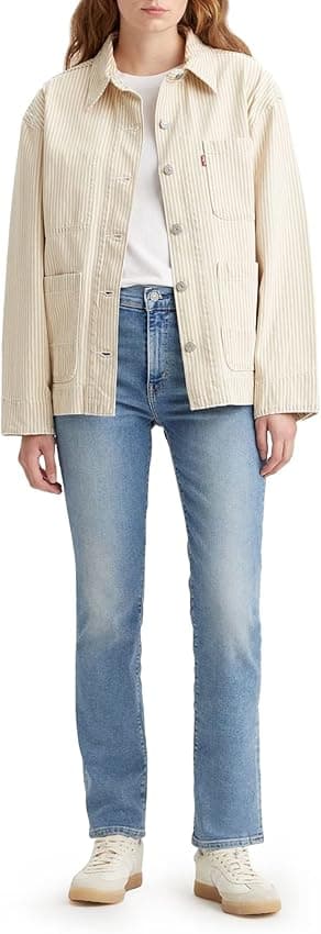 Imagen de Levi's 724 High Rise Straight - Vaqueros Mujer 👖 Blue Wave en OfertitasTOP
