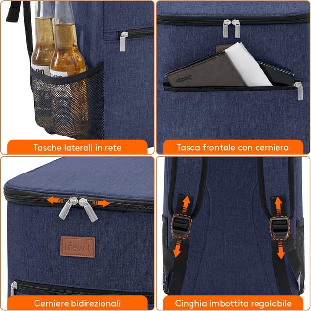 Thumbnail 5 de Lifewit Zaino Termico 24L Borsa Frigo Portatile