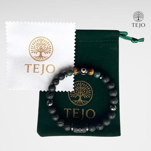 Thumbnail 6 de TEJO Pulsera Géminis para hombre con piedra natural (signo zodiacal) – regalo astrológico