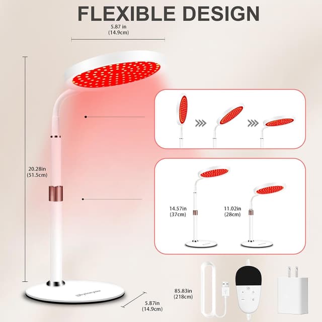 Detalle de Relhafethy Red Light Lamp 940nm timer