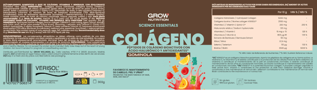 Detalle 2 de Grow Nutrition Colágeno Gominola 300 g 🍬