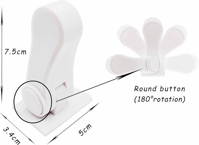 Thumbnail 1 de Door Lock Without Drilling 4 Pack