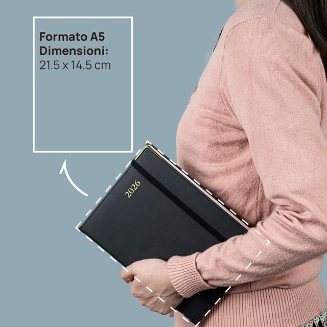 Detalle 2 de POPRUN Agenda 2026 Giornaliera 21,5 x 14,5 cm
