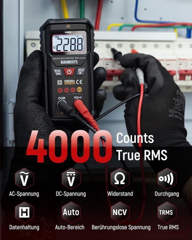 Thumbnail 1 de KAIWEETS KM200s Multimeter mit True RMS