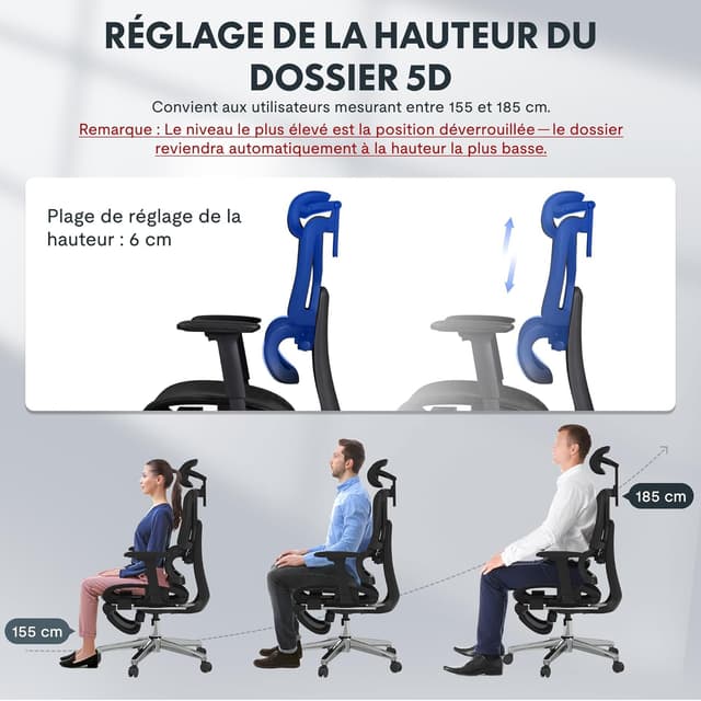 Thumbnail 4 de FLEXISPOT ErgoX Chaise Bureau ergonomique 1️⃣